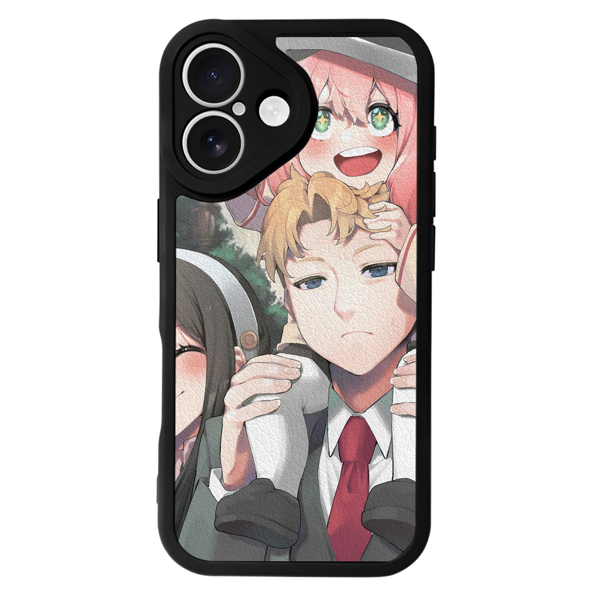 （画像用） SPY×FAMILY间谍家家酒 【iPhone 16シリーズ対応】シリコンスマホケース（レザー調） 材質：シリコン